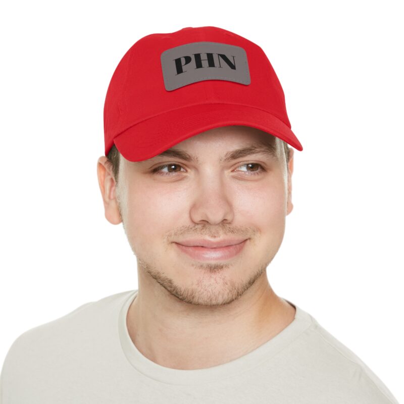 PHN Signature Leather Patch Dad Hat - 4 Colors - Image 6