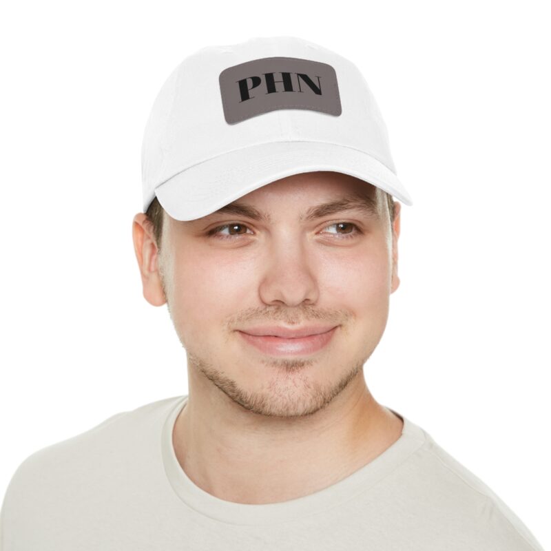 PHN Signature Leather Patch Dad Hat - 4 Colors - Image 2