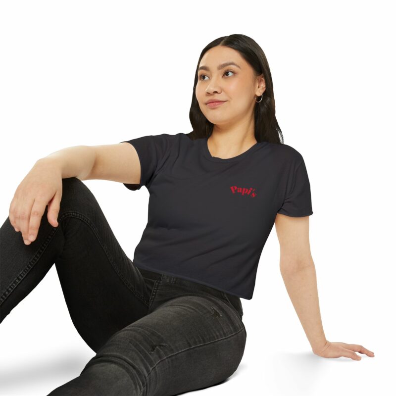 Woman's Papi's Festival Crop Top Shirt - Multiple Colors