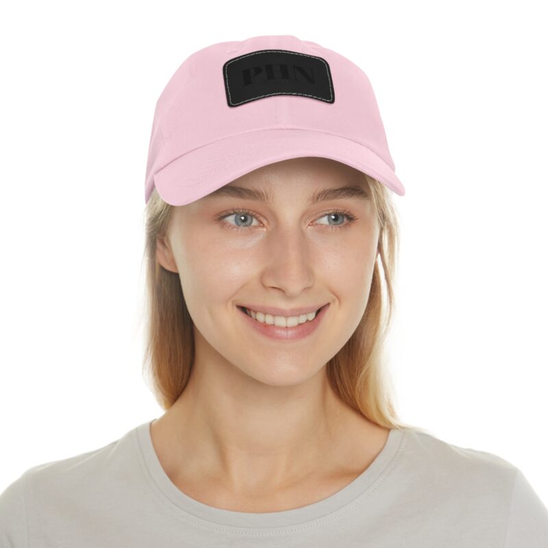 PHN Signature Leather Patch Dad Hat - 4 Colors - Image 4